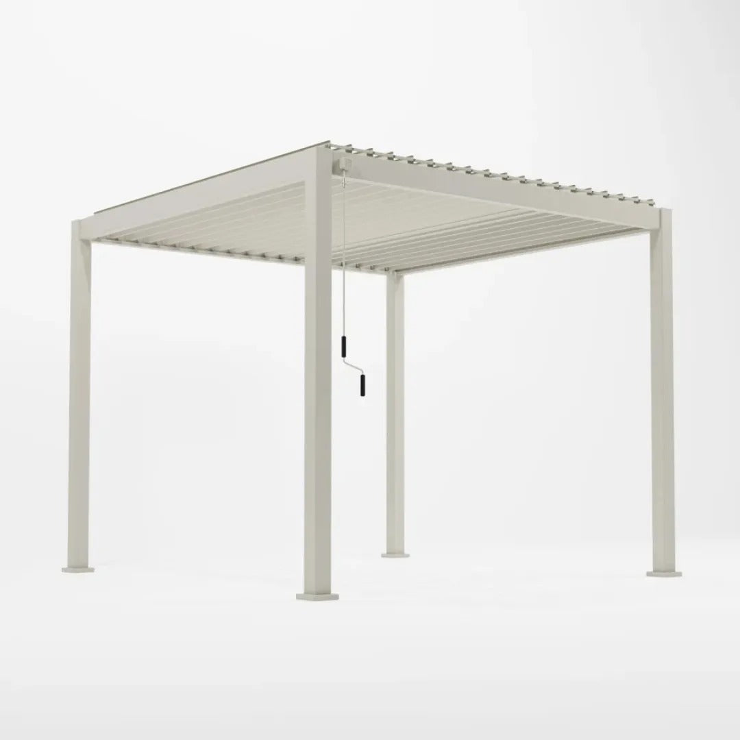 Nova <br> Titan Aluminium 3M x 3M Freestanding Pergola - Pebble