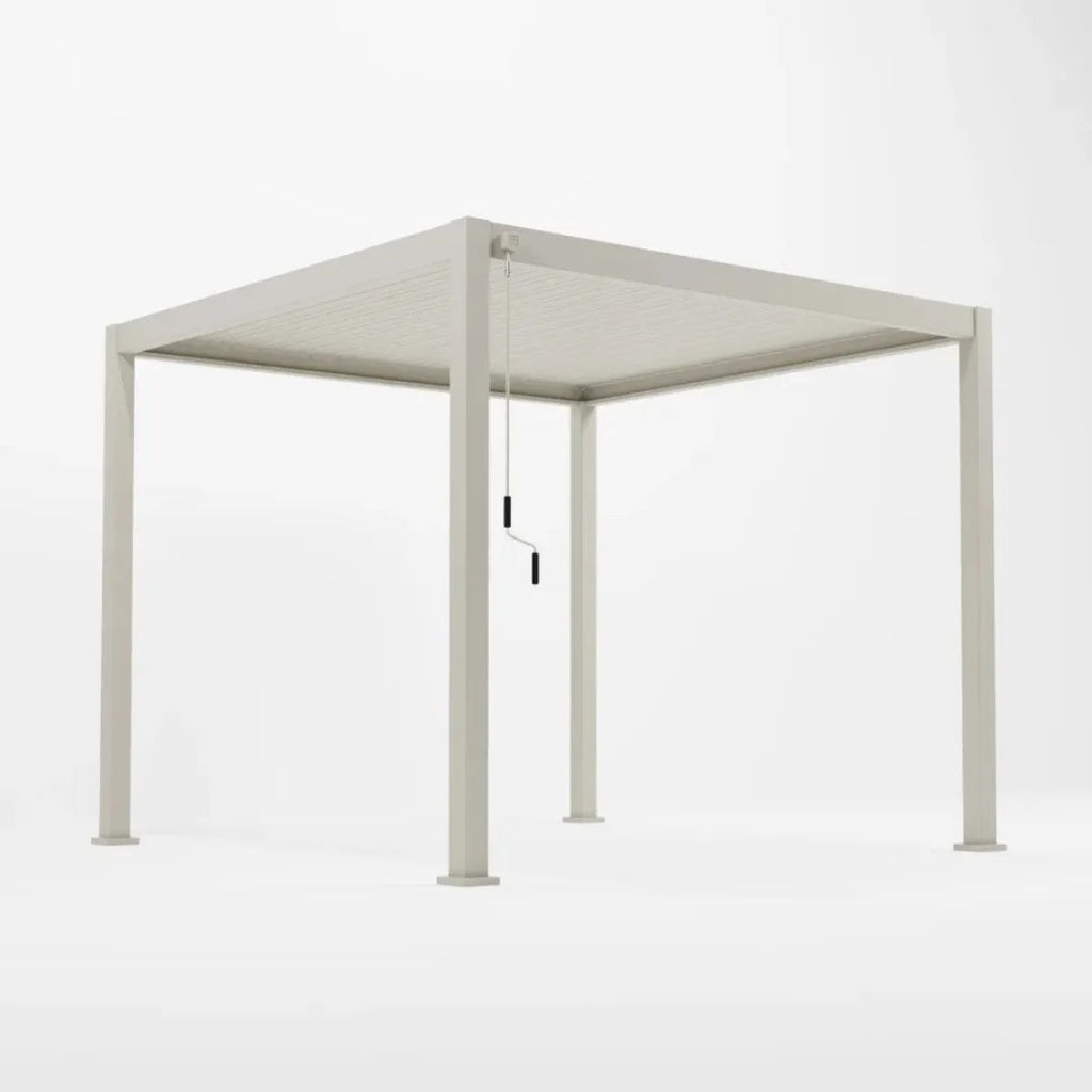 Nova <br> Titan Aluminium 3M x 3M Freestanding Pergola - Pebble