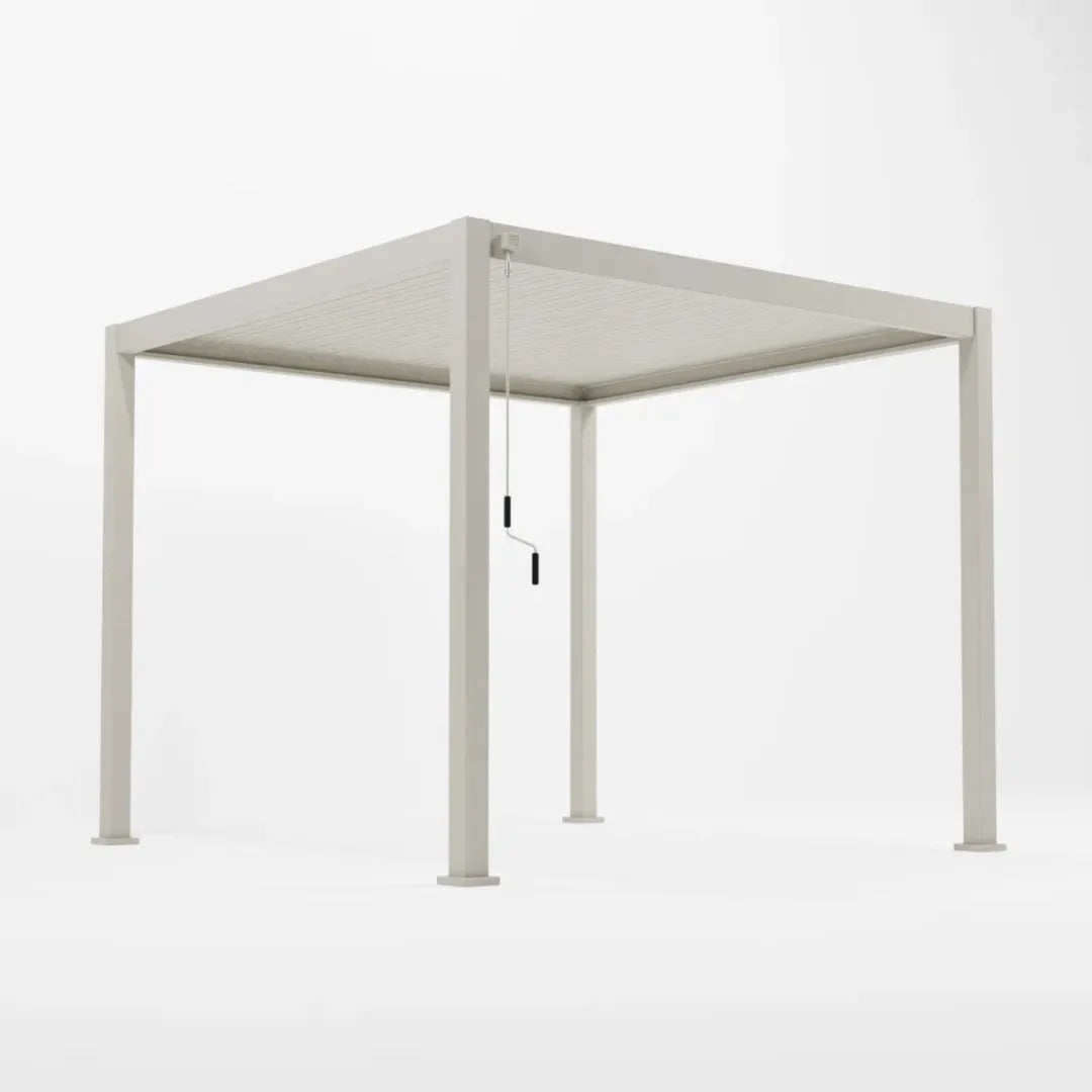 Nova <br> Titan Aluminium 3M x 3M Freestanding Pergola - Pebble