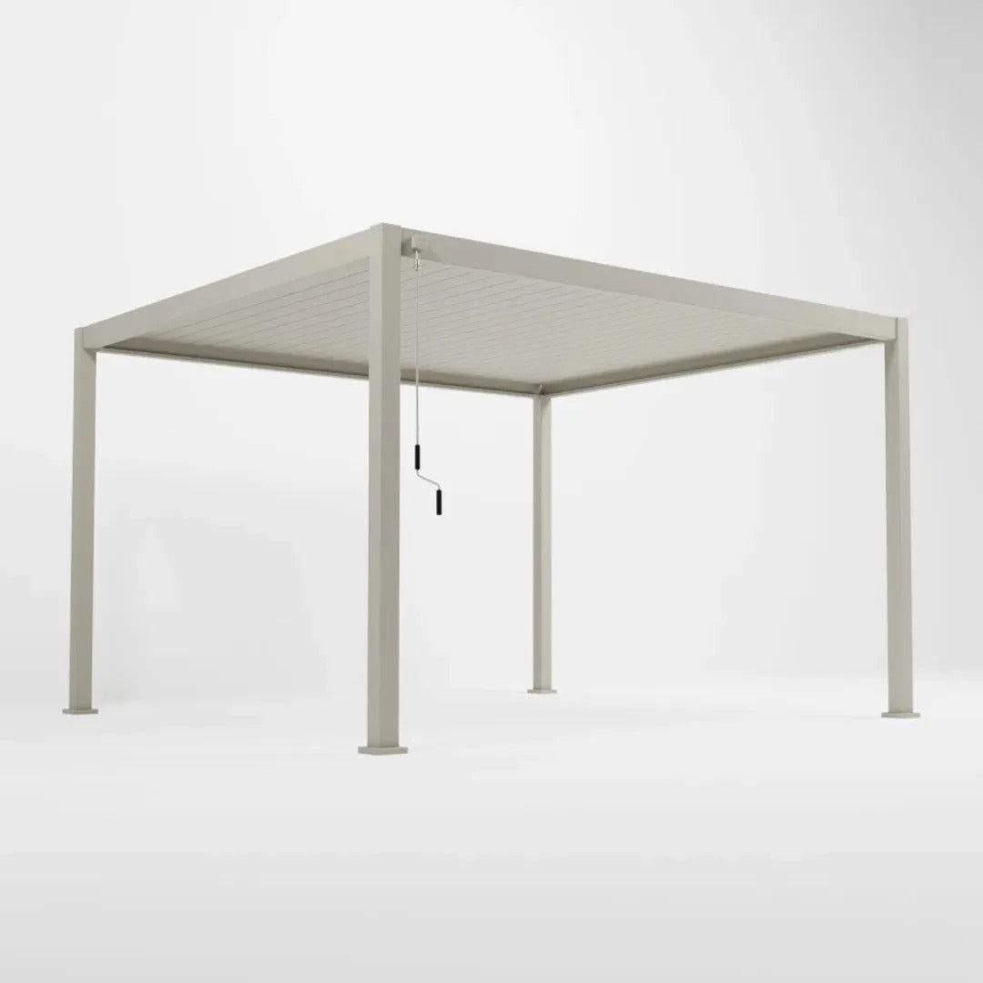 Nova <br> Titan Aluminium 3.6M x 3M Freestanding Pergola - Pebble