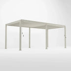 Nova <br> Titan Aluminium 6M x 3.6M Freestanding Pergola - Pebble