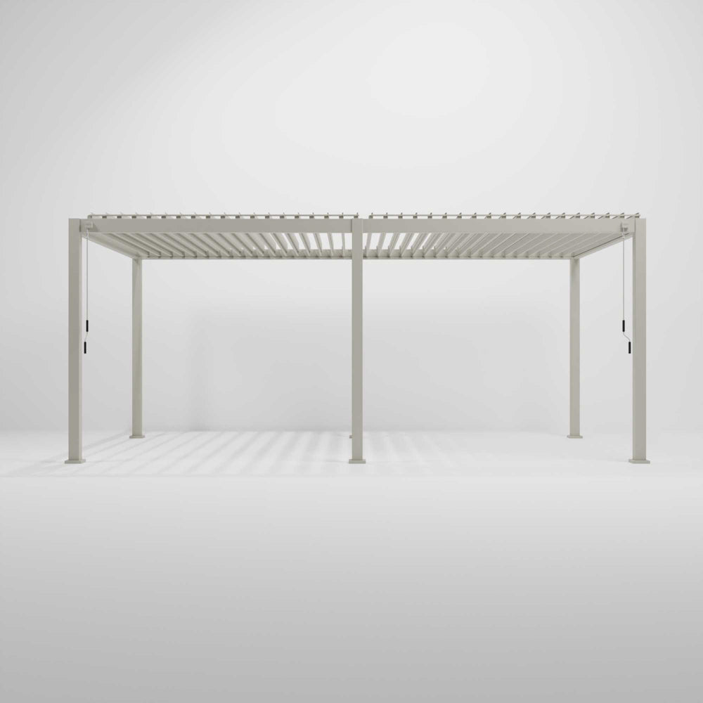 Nova <br> Titan Aluminium Pergola - 7.2m x 3.6m Rectangular - Pebble