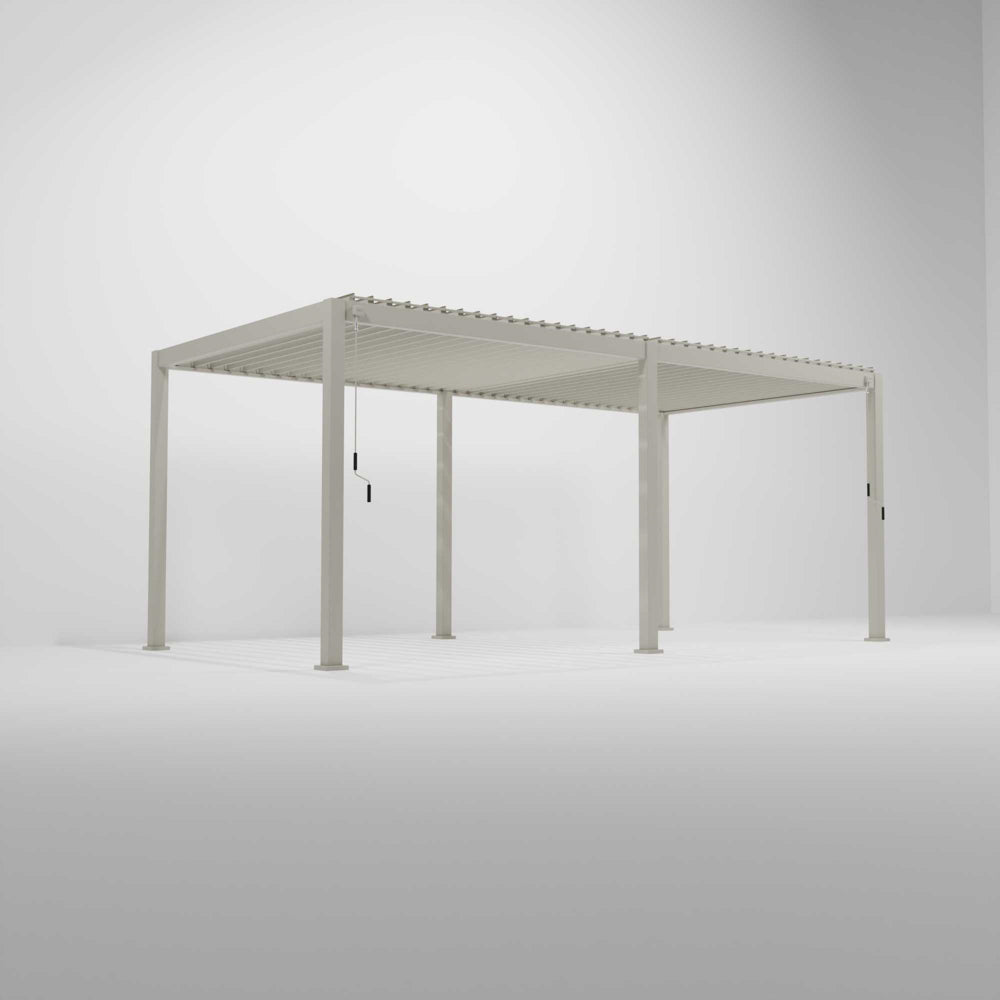 Nova <br> Titan Aluminium Pergola - 7.2m x 3.6m Rectangular - Pebble