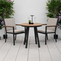 Nova <br> Heidi 2 Seat Bistro Set - 0.7m Round Table - Light Grey