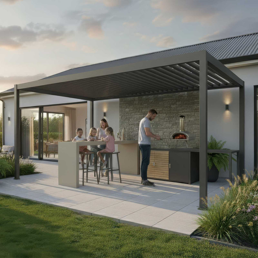 Nova - Cook Cab Outdoor Kitchen Workstation - Grey