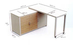 Nova - Cook Cab Outdoor Kitchen Workstation - Grey
