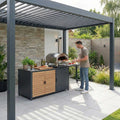 Nova - Cook Cab Outdoor Kitchen Workstation - Grey