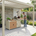 Nova - Cook Cab Outdoor Kitchen Workstation - Pebble