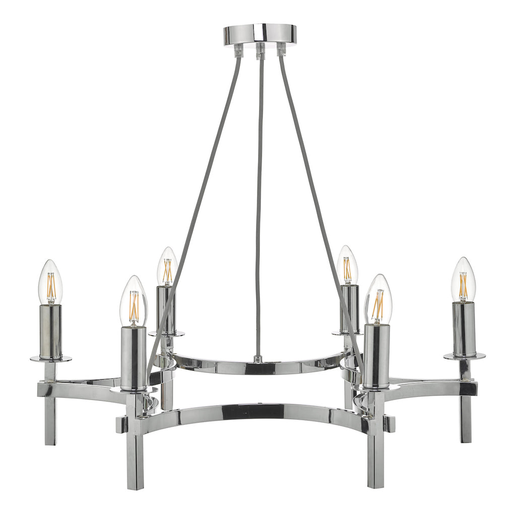 Nacala 6 Light Pendant Polished Chrome<br>Polished Chrome