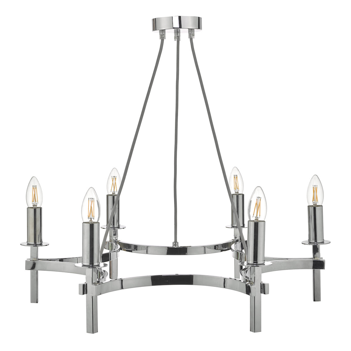 Nacala 6 Light Pendant Polished Chrome<br>Polished Chrome