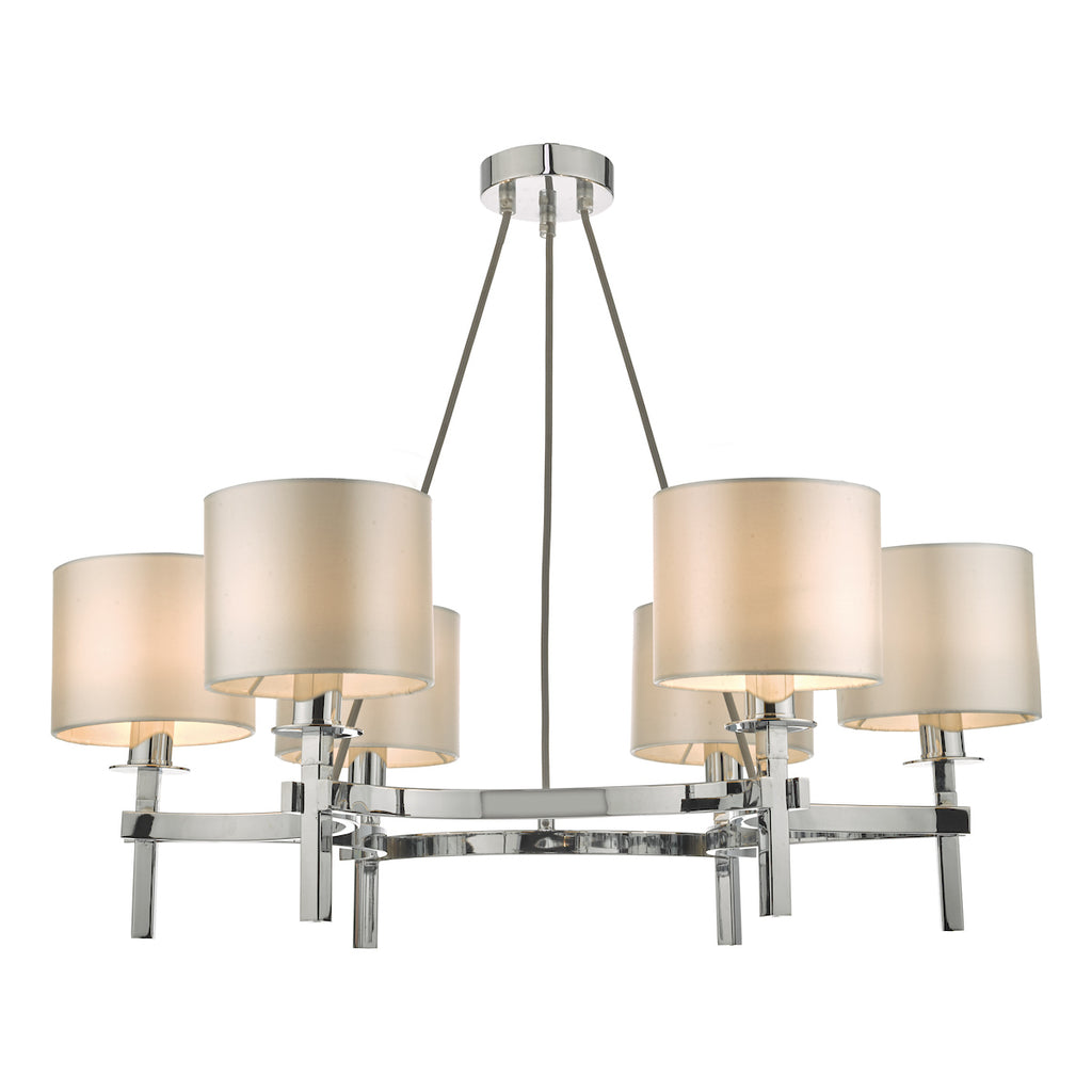 Nacala 6 Light Pendant Polished Chrome<br>Polished Chrome
