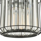 Naeva Pendant Satin Black & Crystal<br>Matt Black