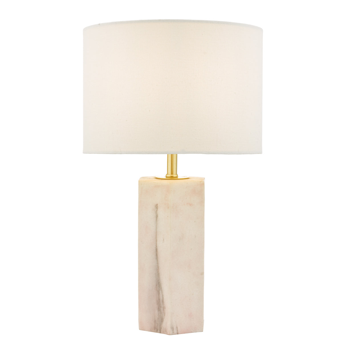 Nalani Table Lamp Pink Marble Effect With Shade <br>Marble Effect