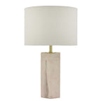 Nalani Table Lamp Pink Marble Effect With Shade <br>Marble Effect