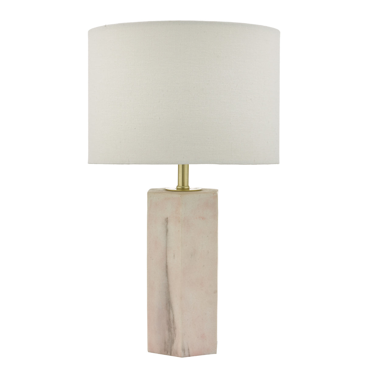 Nalani Table Lamp Pink Marble Effect With Shade <br>Marble Effect