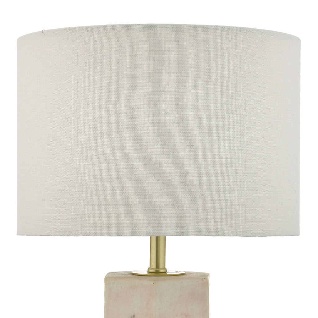 Nalani Table Lamp Pink Marble Effect With Shade <br>Marble Effect