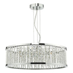 Nantes 5 Light Pendant Polished Chrome Aluminium<br>Polished Chrome