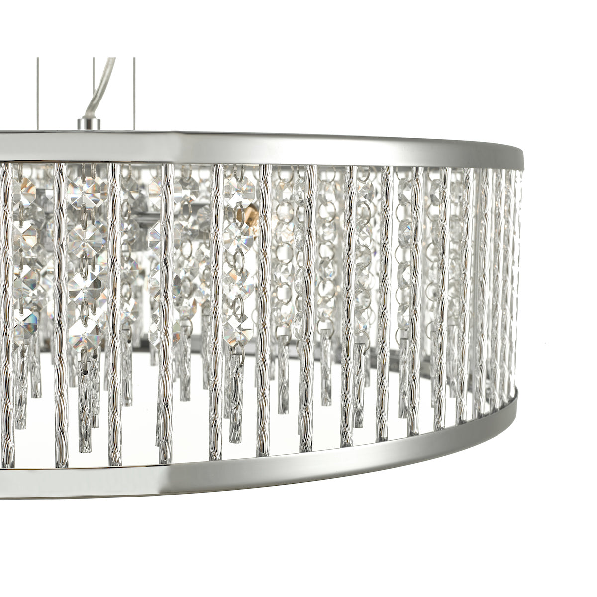 Nantes 5 Light Pendant Polished Chrome Aluminium<br>Polished Chrome