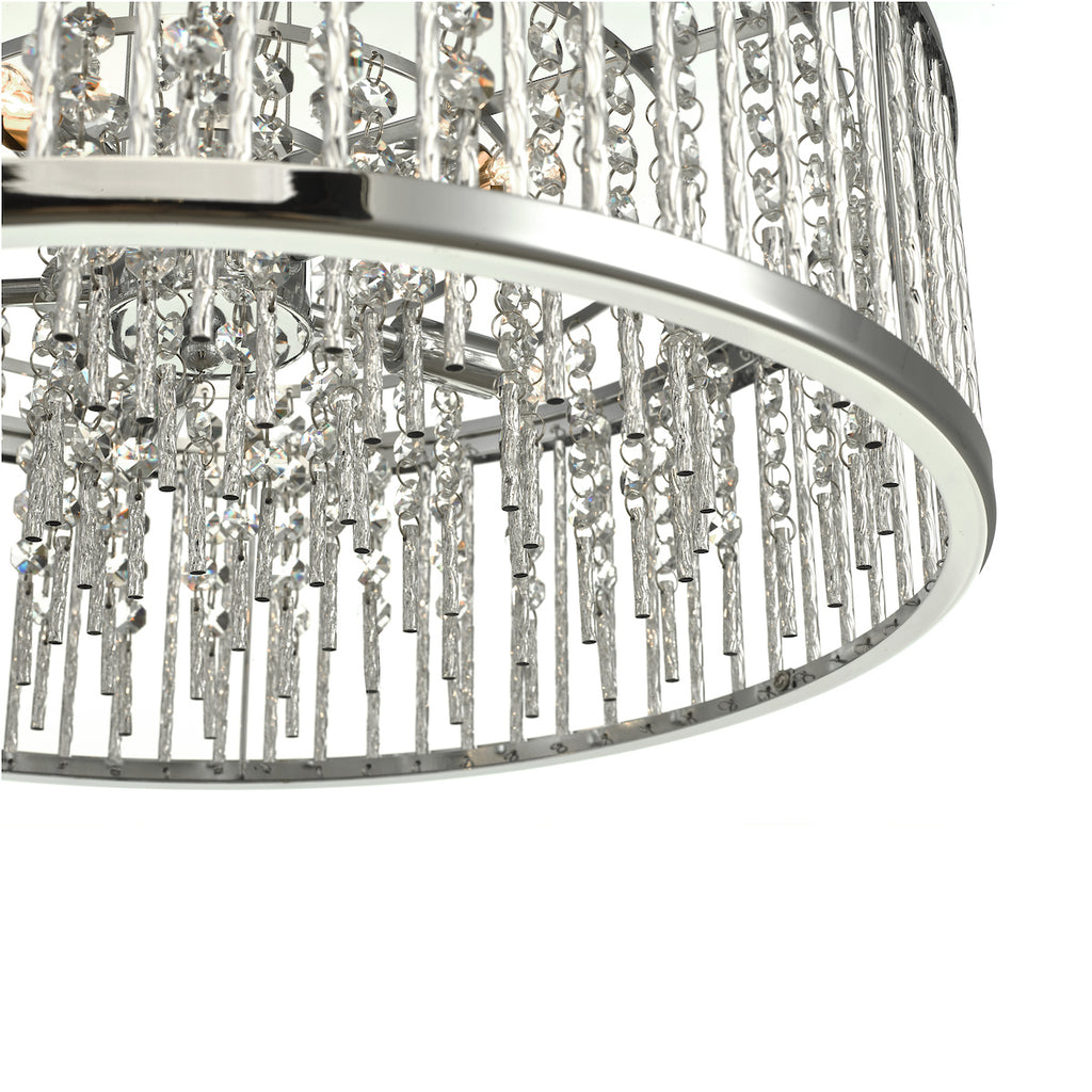 Nantes 5 Light Pendant Polished Chrome Aluminium<br>Polished Chrome