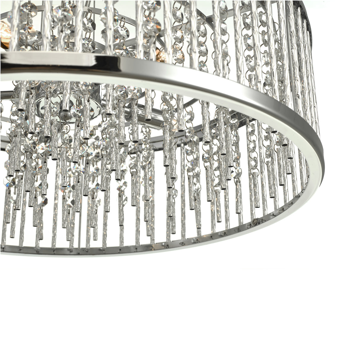 Nantes 5 Light Pendant Polished Chrome Aluminium<br>Polished Chrome
