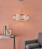 Nantes 5 Light Pendant Polished Chrome Aluminium<br>Polished Chrome