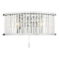 Nantes 2 Light Wall Light Polished Chrome Aluminium<br>Polished Chrome