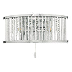 Nantes 2 Light Wall Light Polished Chrome Aluminium<br>Polished Chrome