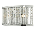 Nantes 2 Light Wall Light Polished Chrome Aluminium<br>Polished Chrome