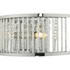Nantes 2 Light Wall Light Polished Chrome Aluminium<br>Polished Chrome