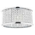 Nantes 3 Light Flush Polished Chrome Alum<br>Polished Chrome