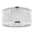 Nantes 3 Light Flush Polished Chrome Alum<br>Polished Chrome