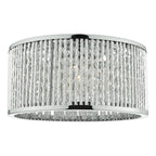 Nantes 3 Light Flush Polished Chrome Alum<br>Polished Chrome