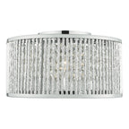 Nantes 3 Light Flush Polished Chrome Alum<br>Polished Chrome
