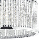 Nantes 3 Light Flush Polished Chrome Alum<br>Polished Chrome