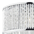 Nantes 3 Light Flush Polished Chrome Alum<br>Polished Chrome