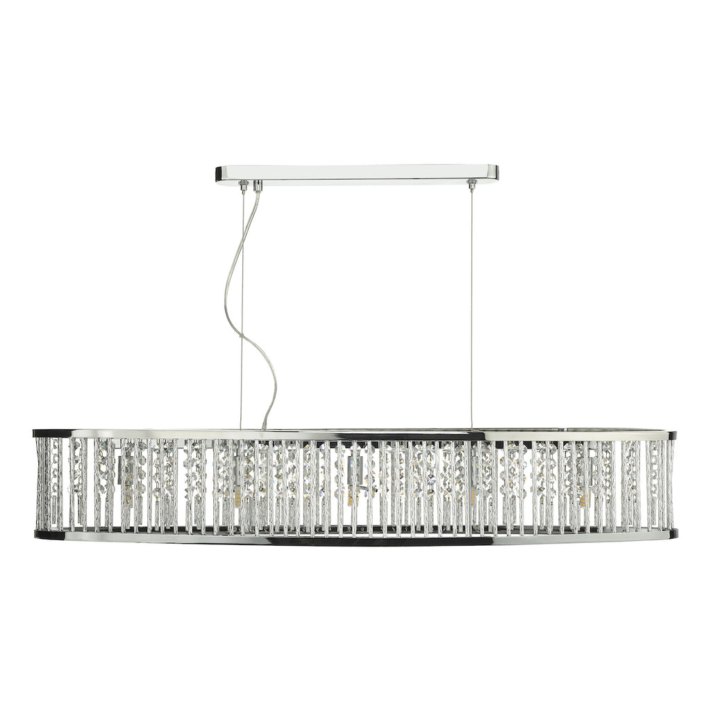 Nantes 5 Light Bar Pendant Polished Chrome Aluminium<br>Polished Chrome