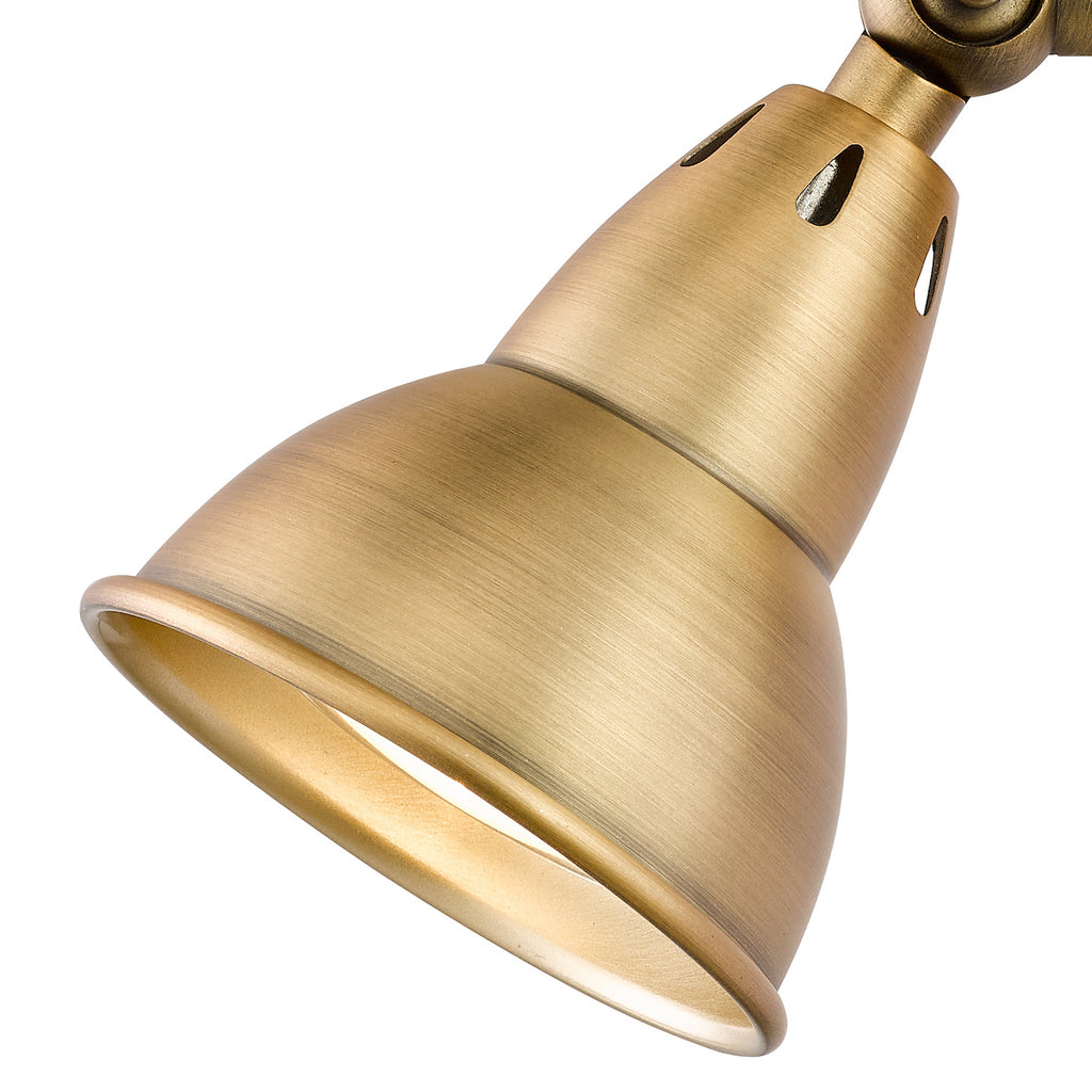 Nathaniel Single Wall Spotlight Aged Brass<br>Aged Brass