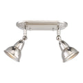 Nathaniel 2 Light Plate Spotlight Polished Nickel<br>Polished Nickel