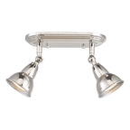 Nathaniel 2 Light Plate Spotlight Polished Nickel<br>Polished Nickel