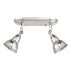Nathaniel 2 Light Plate Spotlight Polished Nickel<br>Polished Nickel