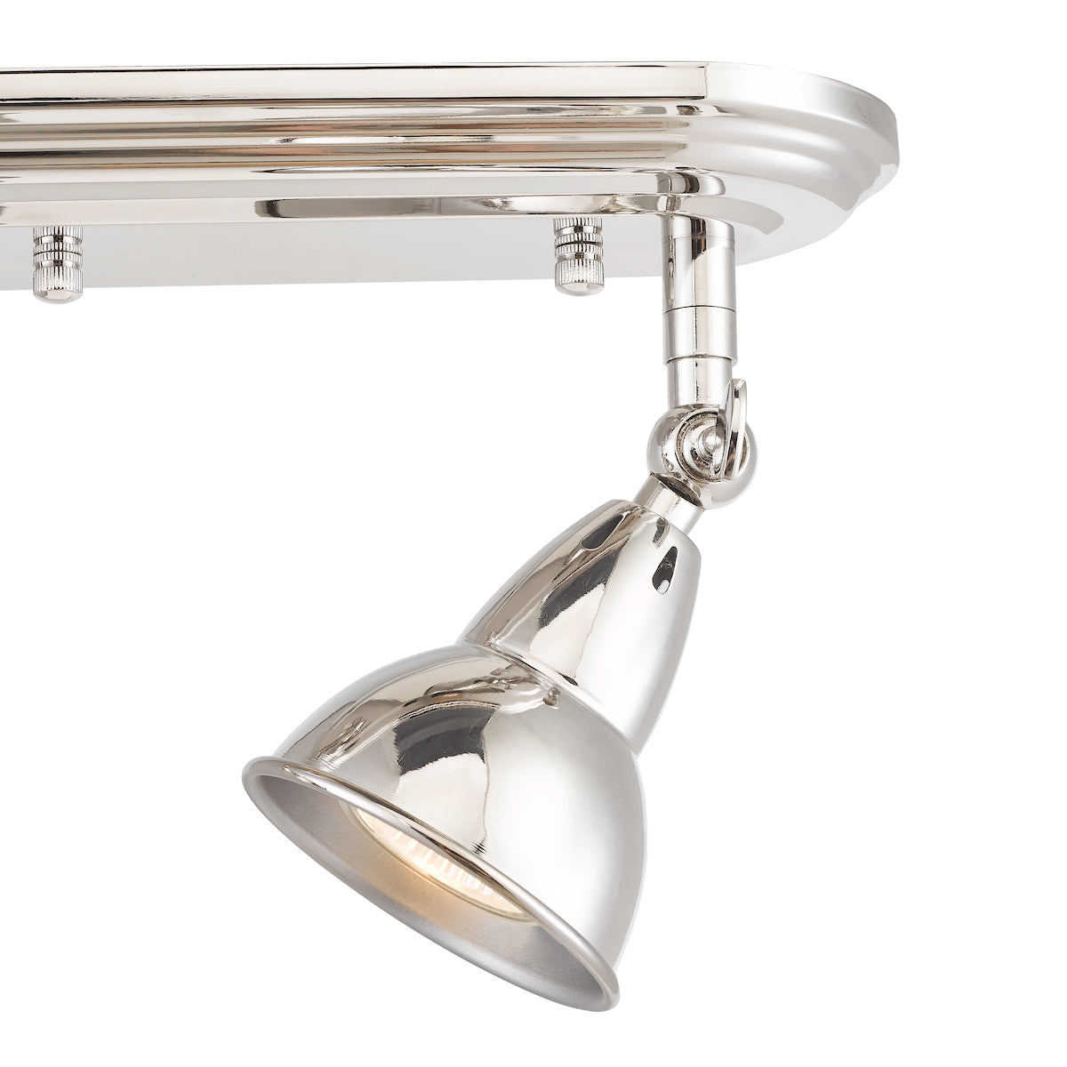 Nathaniel 2 Light Plate Spotlight Polished Nickel<br>Polished Nickel