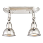 Nathaniel 2 Light Plate Spotlight Polished Nickel<br>Polished Nickel
