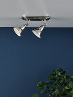 Nathaniel 2 Light Plate Spotlight Polished Nickel<br>Polished Nickel