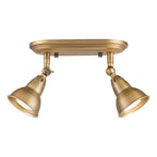 Nathaniel 2 Light Plate Spotlight Aged Brass<br>Aged Brass