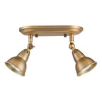 Nathaniel 2 Light Plate Spotlight Aged Brass<br>Aged Brass