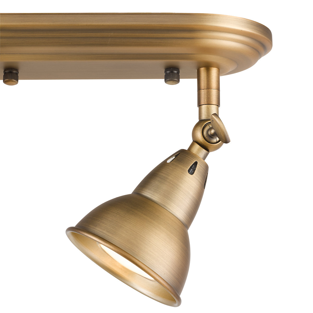 Nathaniel 2 Light Plate Spotlight Aged Brass<br>Aged Brass