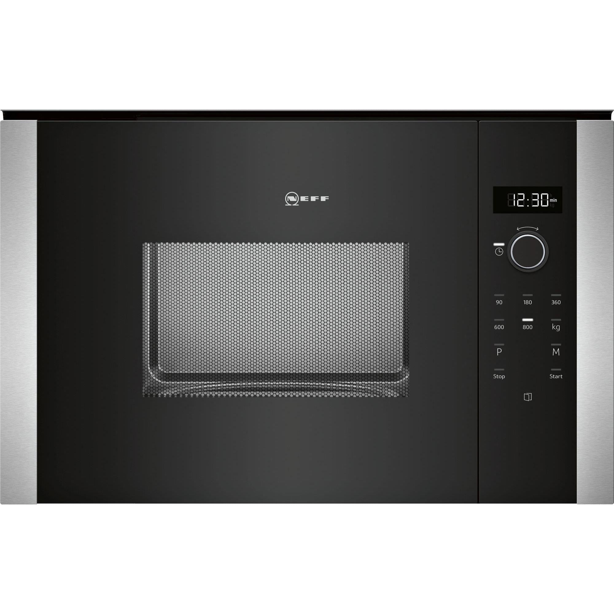 Neff N50 HLAWD23N0B 20 Litre 38cm High  Built In Small Standard Microwave - Black
