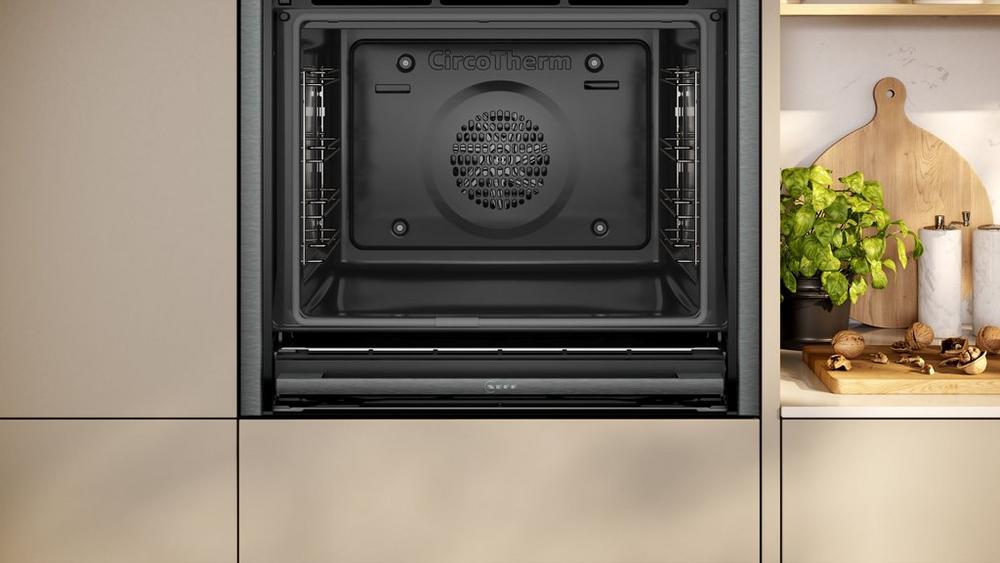 Neff B54CR71G0B 60cm Slide and Hide Built In Electric Single Oven