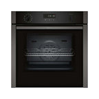 NEFF N50 Slide & Hide® B6ACH7AG7B Wifi Connected Built In Electric Single Oven with Pyrolytic Cleaning - Graphite