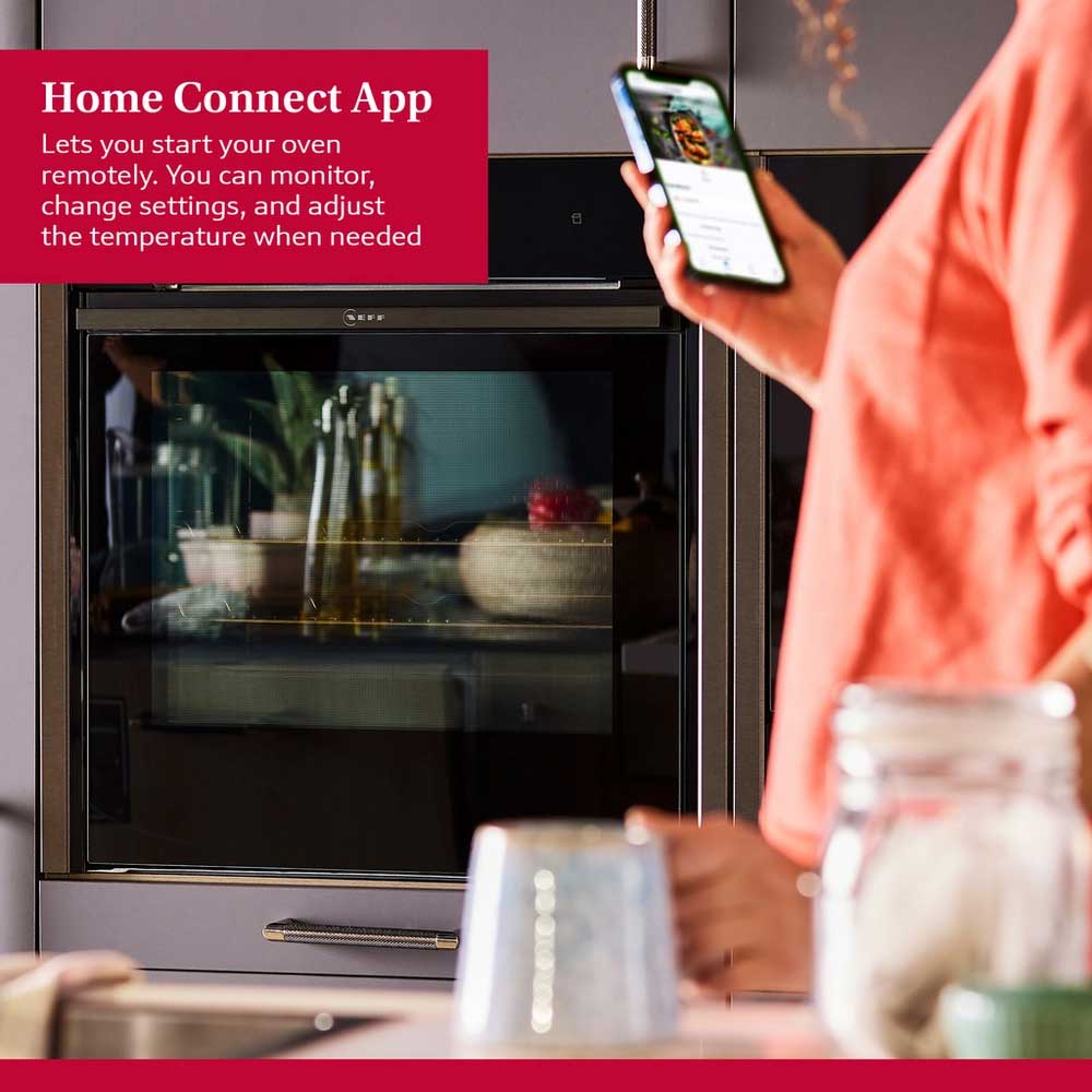NEFF N50 Slide & Hide® B6ACH7AG7B Wifi Connected Built In Electric Single Oven with Pyrolytic Cleaning - Graphite